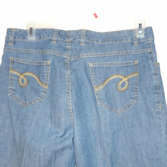 Kim Rogers Petite Midrise Capri Jeans Sz 12P - Picture 1 of 6